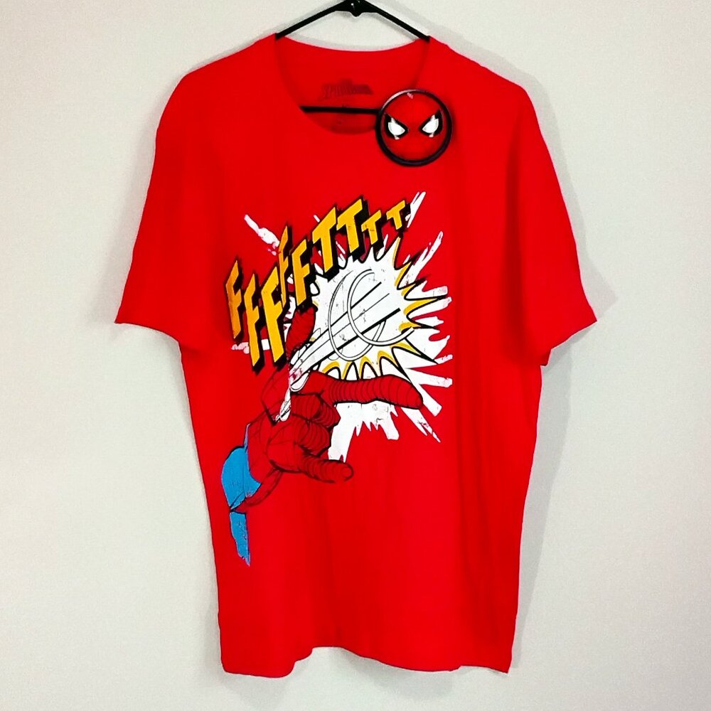 Spider-Man FFFFFTTTT T-Shirt Size Adult L (Easily Fit XL) BNWT!!